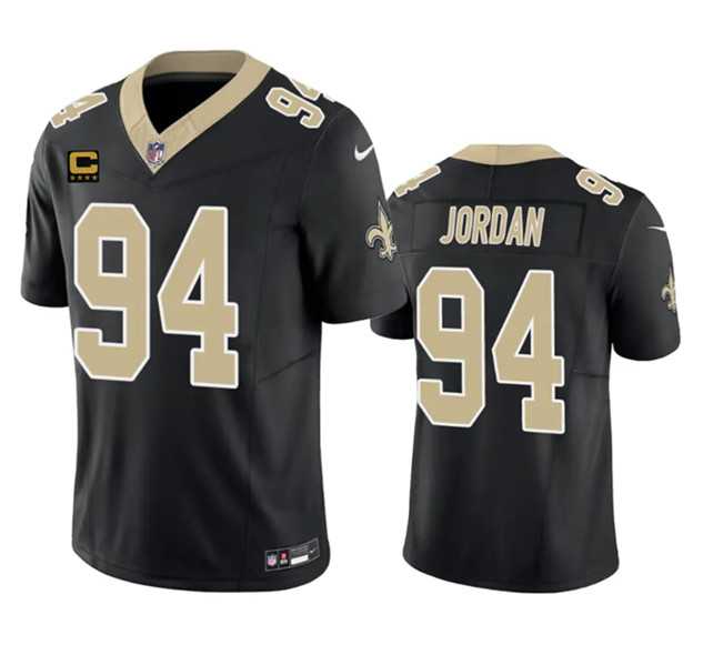 Men & Women & Youth New Orleans Saints #94 Cameron Jordan Black 2023 F.U.S.E. With 4-Star C Patch Vapor Untouchable Limited Jersey->new york giants->NFL Jersey